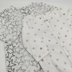 Aden + Anais Set Star Footie Sleepers 6m